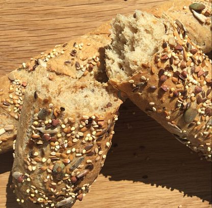 Demi-baguette Multi-grains au Seigle - frozen parbaked (unit)