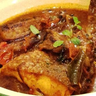 Curry de poisson & aubergines (200g)